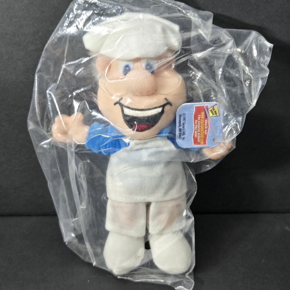 1997 General Mills Breakfast Pals Plush Beanie - Cinnamon Toast Crunch -‎ Baker